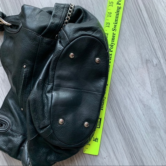 B Makowsky Black Leather Handbag - Picture 10 of 11